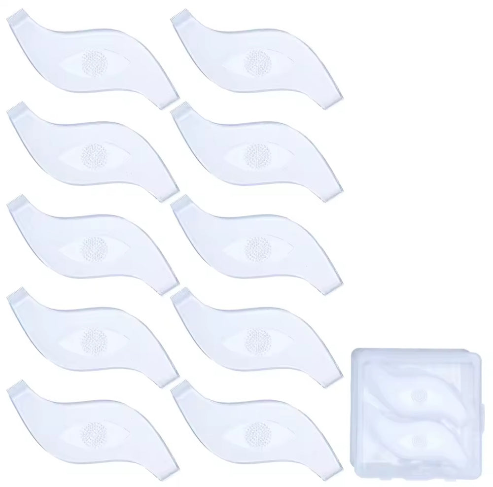 Cepillos en Forma de S para Pestañas — 10 Unidades